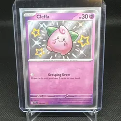 Cleffa ✨ Baby Shiny ✨ Paldean Fates 150/091 Pokemon Shiny Rare - Image 1