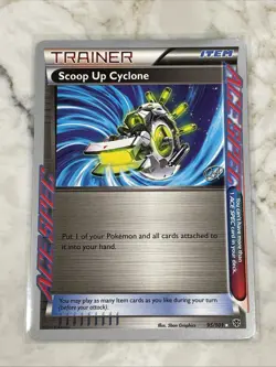Scoop Up Cyclone ACE SPEC 95/101 Plasma Blast Pokemon Trainer Card - Image 1