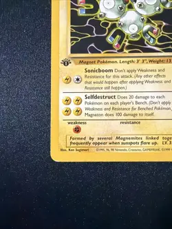 1st Edition Magneton 26/62 Fossil Set Rare Vintage 1999 Pokemon Card - Image 5