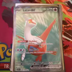 Pokemon TCG Sv08: Surging Sparks Latias EX 220/191 Full Art Ultra Rare Holo Card - Image 1