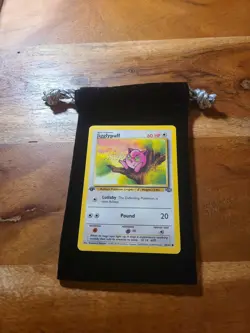 1999 Jigglypuff Pokemon Card #54/64 Jungle 1st Edition Vintage - Image 1