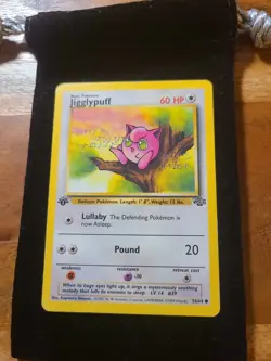 1999 Jigglypuff Pokemon Card #54/64 Jungle 1st Edition Vintage - Image 2