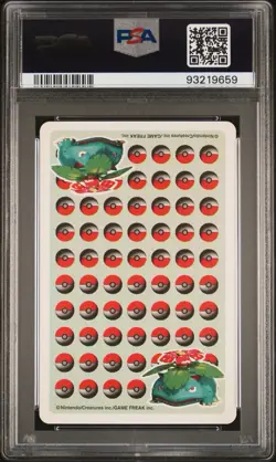 1998 Pokemon Stadium Green Venusaur King of Spades Playing Card PSA 9 MINT - Image 2