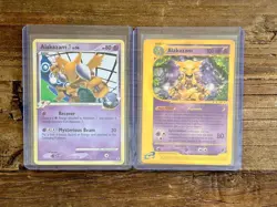 Alakazam Expedition Non-Holo Rare 33/165 & 38/111 Rising Rivals Lot - 2 Cards - Image 1
