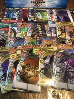 Bakugan Battle Brawlers Trading Cards Over 30 Magnetic - Over 60 Total + Case - Image 3