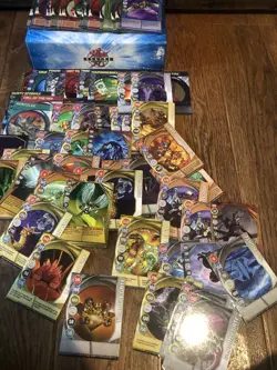 Bakugan Battle Brawlers Trading Cards Over 30 Magnetic - Over 60 Total + Case - Image 5