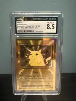 Pikachu - (Celebrations Metal Card) 058/102 CGC 8.5 - Image 1