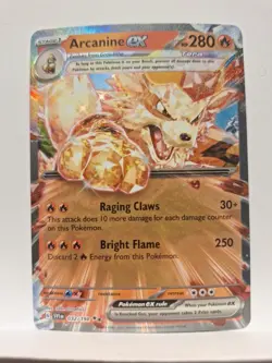 Arcanine EX 032/198 NM Scarlet Violet Base DOUBLE RARE Holo Pokemon TCG Card - Image 1