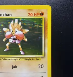 Hitmonchan 7/102 Base Set Unlimited Holo Rare WOTC Pokemon Card TCG NM - Image 3