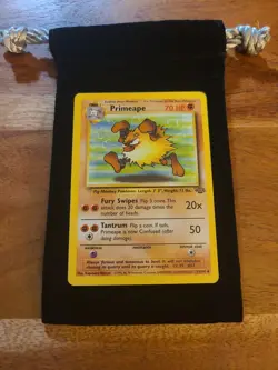 1999 Primeape Pokemon Card TCG #43/64 Jungle Unlimited Edition Perfect Condition - Image 1