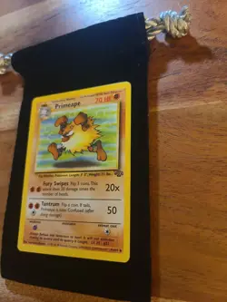 1999 Primeape Pokemon Card TCG #43/64 Jungle Unlimited Edition Perfect Condition - Image 3