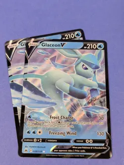 Glaceon V - 038/159 - Rare Holo V Crown Zenith - Pokemon Card - NM - Image 4