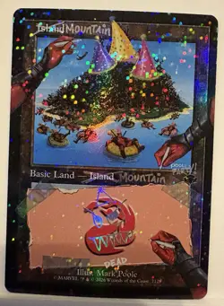 🌟🎊 Mountain Pool Party FOIL MTG Secret Lair Marvel Deadpool 🌟🎊 - Image 1