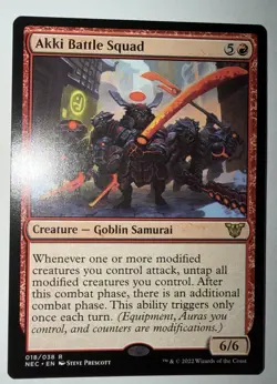 Akki Battle Squad Commander: Kamigawa: Neon Dynasty Regular - Image 1