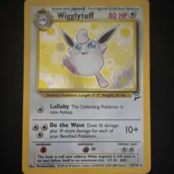 Pokemon Wigglytuff Base Set 2 Holo Rare Stage 1 80 HP English Card 19/130 - Image 1
