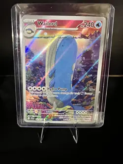 Pokemon TCG Wailord Journey Together Illustration Card 162/159 - Image 1