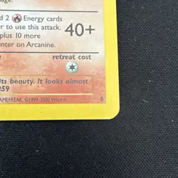 Pokemon Arcanine 06/53 Wotc Promo Regular Stage 1 70 HP English 2000 - Image 2