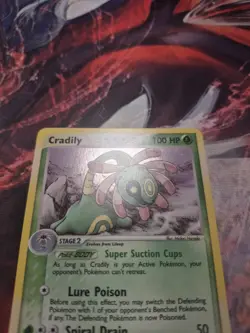 Cradily Holo Rare SWIRL Pokemon EX Sandstorm E-Reader 3/100 NM Near Mint - Image 2