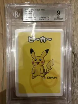 Pokemon TCG Pikachu Playing Cards Old Maid 2019 Japanese BGS 9 PSA 10 - Image 1