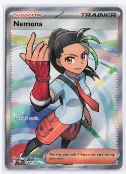 Pokemon TCG - Nemona - 229/091 - Ultra Rare - Scarlet & Violet Paldean Fates NM - Image 1