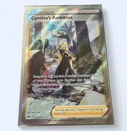 Pokemon Crown Zenith Galarian Gallery Cynthia’s Ambition GG60/GG70 Full Art NM++ - Image 1