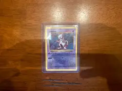 Pokemon TCG Mewtwo Base Set 10/102 Holo Unlimited Holo Rare - Image 1