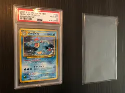 Psa 10 2000 Pokemon Japanese Neo Promo Premium File #160 Feraligatr Holo - Image 4