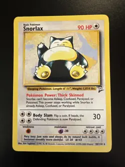 Snorlax Rare 30/130 Base Set 2 Pokemon - Image 1