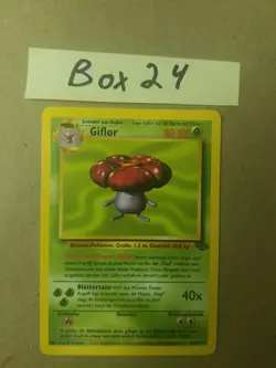 Giflor (VILEPLUME) 31/64 - GERMAN RARE - JUNGLE - VINTAGE WOTC POKEMON CARD - LP - Image 1