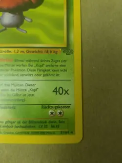 Giflor (VILEPLUME) 31/64 - GERMAN RARE - JUNGLE - VINTAGE WOTC POKEMON CARD - LP - Image 4