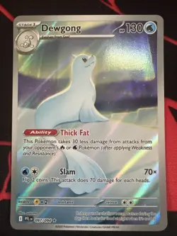 2025 POKEMON PFL EN-PHANTASMAL FLAMES 097 DEWGONG ILLUSTRATION RARE - Image 1
