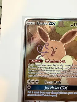 Pokemon TCG Eevee GX SM233 Full Art Promo Black Star Ultra Rare Holo NM - Image 4