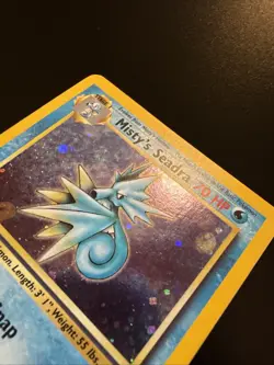 Misty’s Seadra 9/132 Gym Heroes Prerelease Promo Holo Pokemon - Image 3