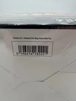 SEALED Pokemon TCG: Mega Evolution Heroes Mini Tins Display (Set Of 10) - Image 4