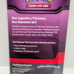Pokemon TCG Knock Out Collection Suicune Promo 2 Packs & Stickers FACTORY SEALED - Image 4