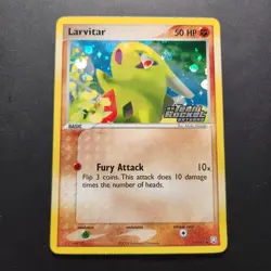 2004 Larvitar 62/109-EX Team Rocket Returns Reverse Holo - Pokemon TCG - HP/DMG - Image 1