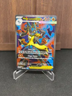 Mega Lucario ex 160/132 Ultra Rare Mega Evolution Pokemon Near Mint - Image 1