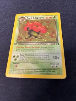Pokemon 1st Edition Dark VILEPLUME Holo 13/82 RARE Rocket - Image 1