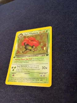 Pokemon 1st Edition Dark VILEPLUME Holo 13/82 RARE Rocket - Image 2