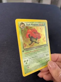 Pokemon 1st Edition Dark VILEPLUME Holo 13/82 RARE Rocket - Image 3