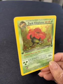 Pokemon 1st Edition Dark VILEPLUME Holo 13/82 RARE Rocket - Image 4