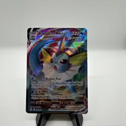 Pokemon TCG Vaporeon VMAX Evolving Skies Holo Ultra Rare 030/203 NM - Image 1