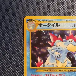 Pokemon Vintage Holo Feraligatr Gold, Silver, to a New World... Japanese 2000 - Image 2