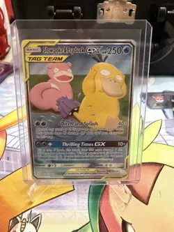 Pokemon Slowpoke & Psyduck GX 218/236 Unified Minds Sun Moon (Full Art) - Image 1