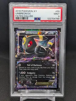 2016 Pokemon Umbreon EX #55 PSA 9 XY Fates Collide - Image 1