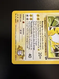 Lt. Surge's Raichu Gym Challenge 11/132 Holo Unlimited Holo Rare Pokemon - Image 4