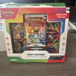 POKEMON FIRST PARTNER ILLUSTRATION COLLECTION SERIES 1 BOX NEW FACTORY SEALED - Image 1