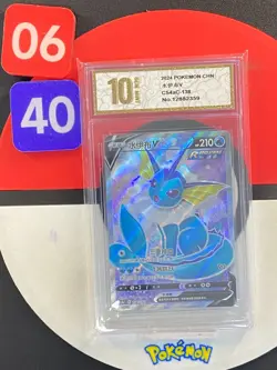 Pokemon TCG Chinese Vaporeon V SR - Scarlet & Violet CS4aC 138/132 Grade10 - Image 1