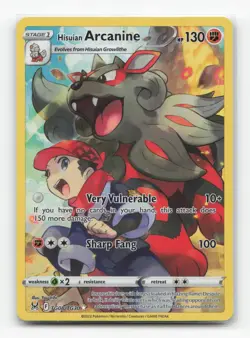 Pokemon TCG - Hisuian Arcanine TG08/TG30 NM Holo Lost Origin Trainer Gallery - Image 1