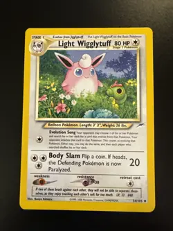 Light Wigglytuff 54/105 Neo Destiny Regular Pokemon - Image 1